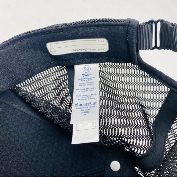 Ivivva By Lululemon Black Baseball Hat S/XS - Picture 5 of 7